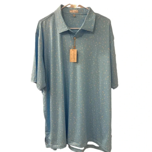 Peter Millar Golf Short Sleeve Men’s Polo Shirt Size XXL NWT - Picture 2 of 8